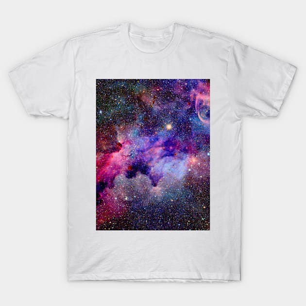 Colorful Glitter Galaxy Sky T-Shirt by NewburyBoutique